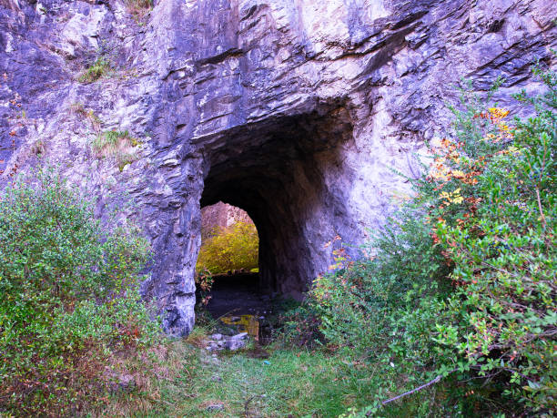 istock Entrance of a quarry 1297154820