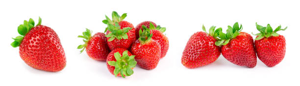 istock Strawberry on white background. Fresh sweet fruit closeup 1297157846