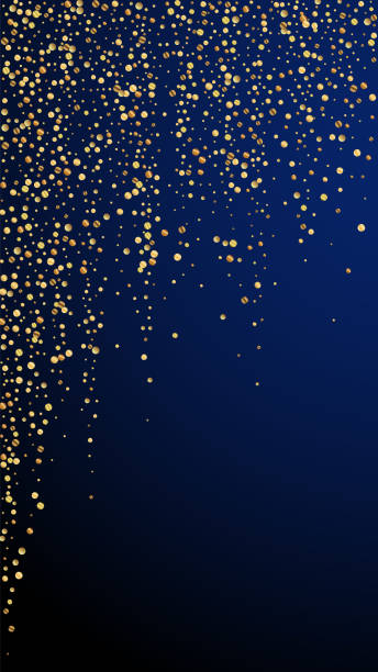 istock Festive lovely confetti. Celebration stars. Gold c 1297168602
