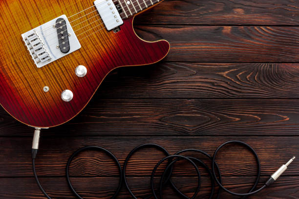 istock Beautiful electric guitar 1297168681