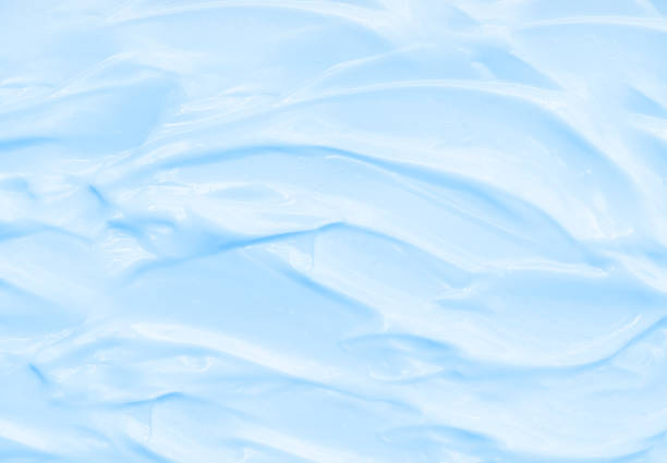 Blue lotion skin care cosmetic product. Beauty cream texture. Blue lotion skin care cosmetic product. Beauty cream texture makeup swipes stock pictures, royalty-free photos & images
