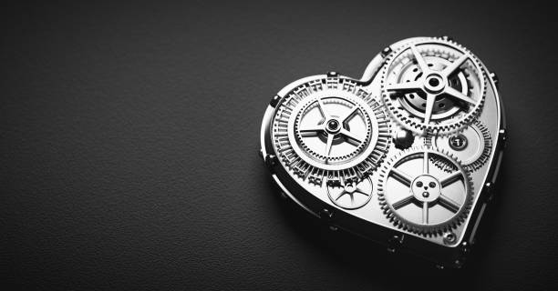 istock Heart shape clockwork. Gears and cogs mechanism. Valentine's Day 1297172064