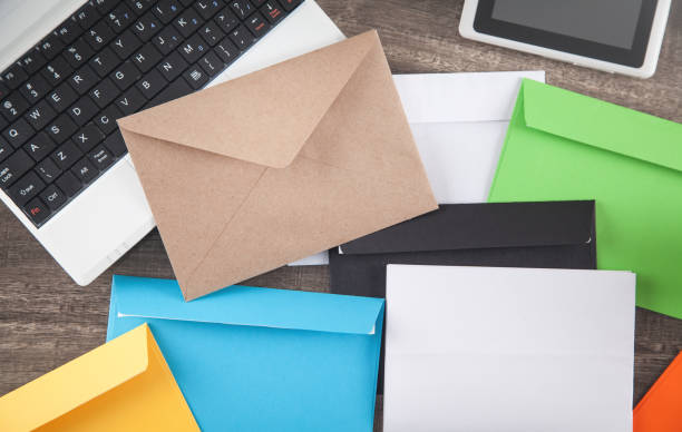 istock Mail envelope on the business desk. 1297176478