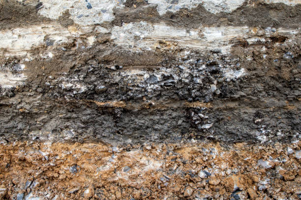 istock closeup layers of soil and rock texture 1297180446