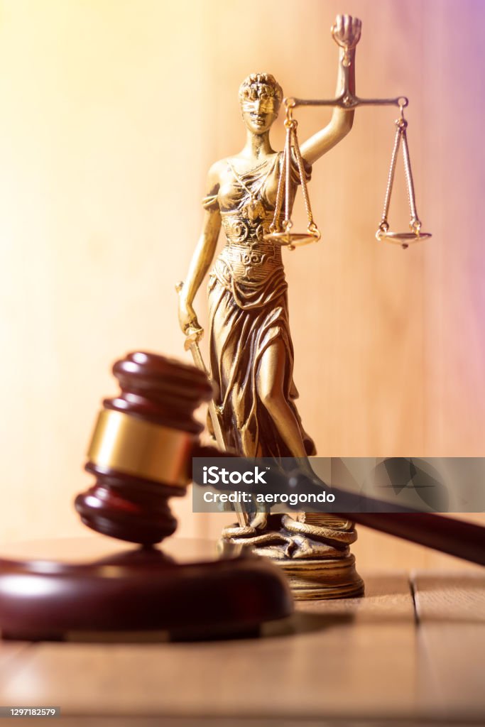 lady justice with judge gavel lady justice with judge gavel in front Lady Justice Stock Photo