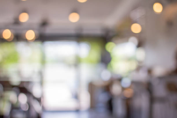 istock Blur abstract Empty on people . Coffee shop   interior design With chairs and white walls. 1297185199