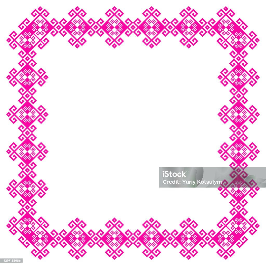 Patterned Frameborder Border Pattern Frame Art Stock Illustration - Download Image Now ...