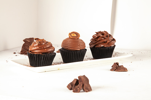 Cup cakes with rich ingredients and flavours