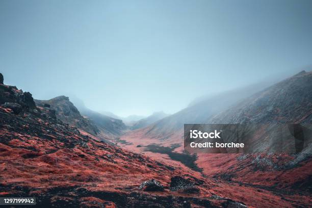 Volcanic Landscape In Iceland Stock Photo - Download Image Now - Landscape - Scenery, Iceland, Surreal