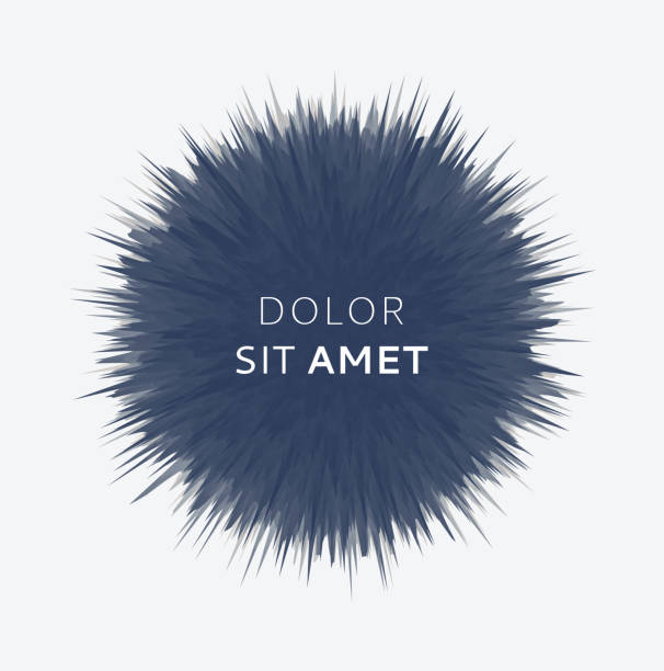 istock Fluffy shaggy ball. Floral art. Element for design. Vector illustration for advertising, marketing, presentation or greeting card. 1297203909