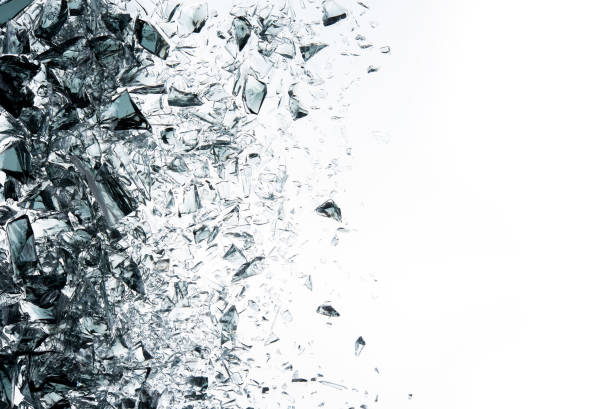 istock Glass broken explosion on white background photo hi resolution object design 1297205566