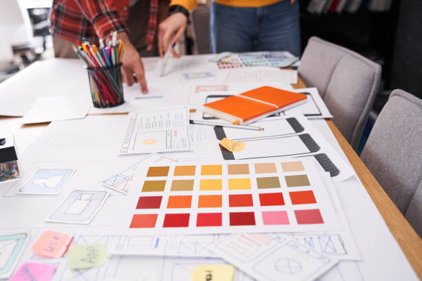istock Specialists involved in the development of a web designer application 1297207415