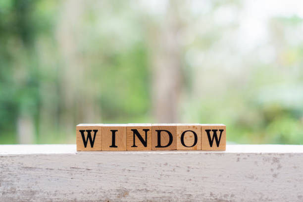 istock Window word on wooden block. 1297208044