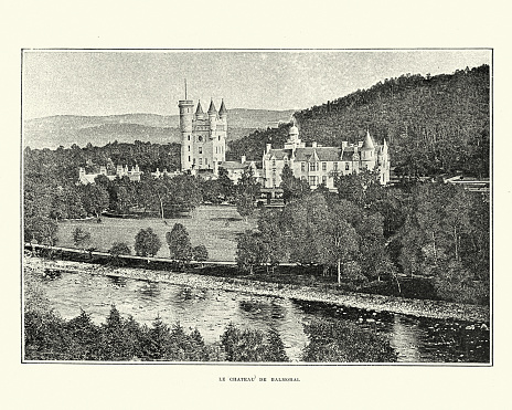 Vintage photograph of Balmoral, Scotland, 19th Century