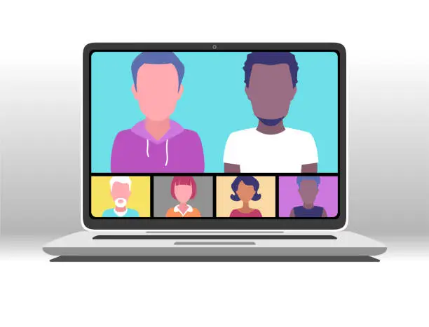 Vector illustration of Video conference