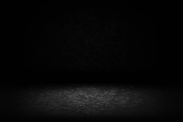 istock Simple realistic room black floor dark plaster studilo ight interior used as background studio wall for display your products 1297211800