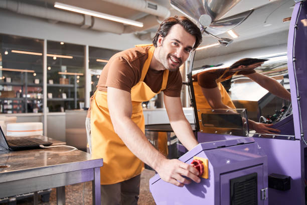 istock Man having job at factory 1297213648