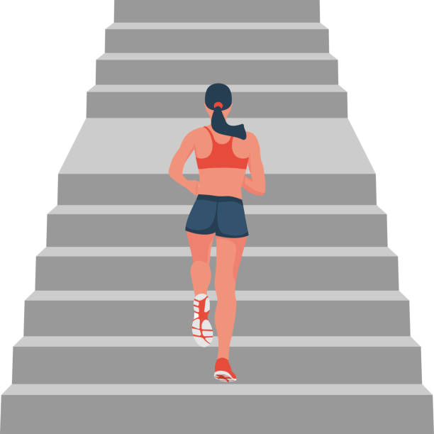 illustrations, cliparts, dessins animés et icônes de coureur de femme de forme physique dans le vecteur d’entraînement - joggeuse