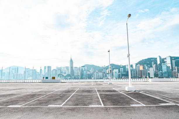 istock Parking lot in Hong Kong 1297214182