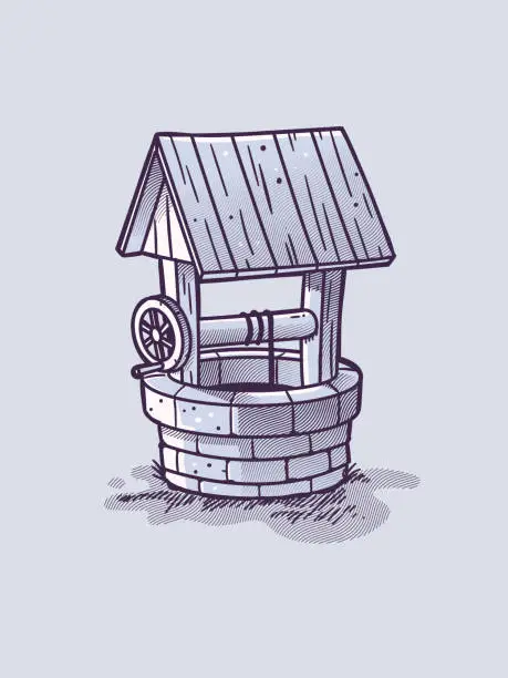 Vector illustration of Water Well