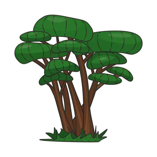 Soft Tree Vector Free soft trees tree cartoon color nature media png svg Vector Images ...