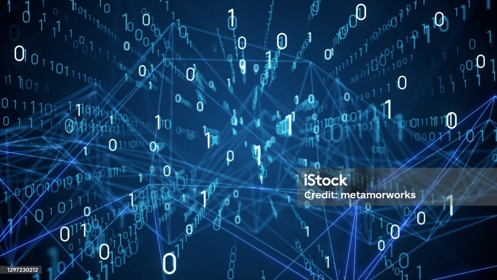 Digital Transformation Concept Binary Code Programming Stock Photo ...