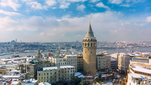 galata istanbul, turcja - wieża galata zdjęcia i obrazy z banku zdjęć