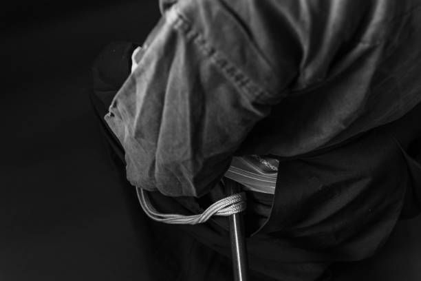 istock Seated man and his sword 1297237188