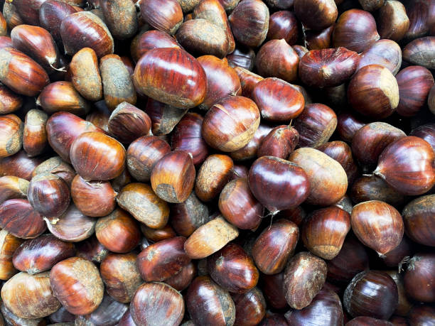 istock Chestnuts on the market 1297238955