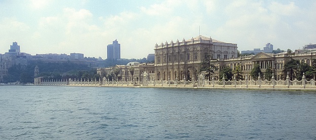 Istanbul, Turkey - aug 1, 1988: Dolmabahçe Palace was the first European-style palace in Istanbul, built by Sultan Abdul Mejid I between 1843 and 1856.