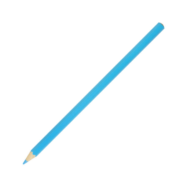 istock Stationery - New blue pencil. Isolated 1297245351