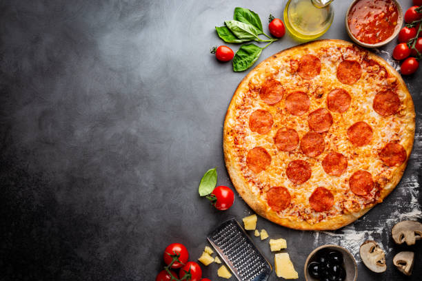 istock Tasty pepperoni pizza 1297246902