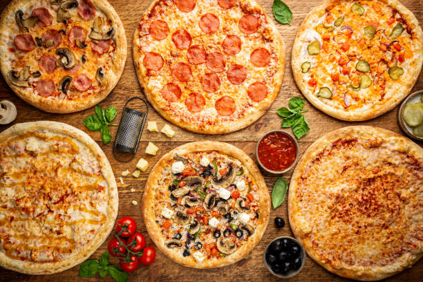 istock Different tipes of pizza 1297246915