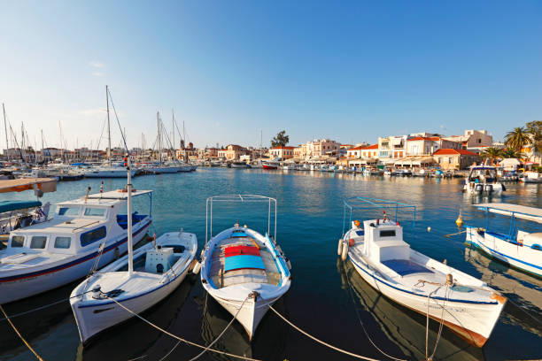 istock The port in Aegina, Greece 1297247114