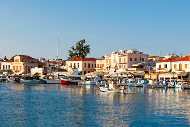 istock The port in Aegina, Greece 1297247903