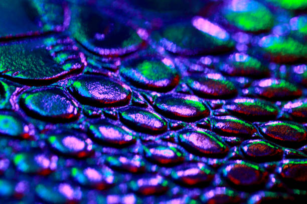 leather is illuminated multicolor - leather patch label stitch imagens e fotografias de stock