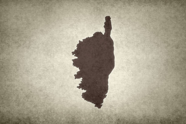 istock Grunge map of Corsica 1297252391