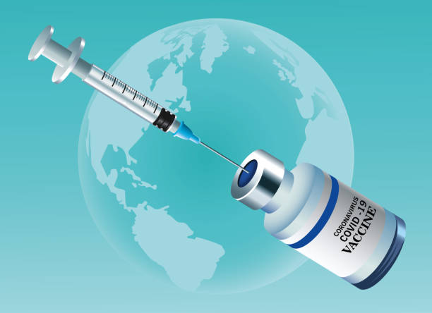 istock covid19 virus vaccine injection and vial in earth planet 1297254243