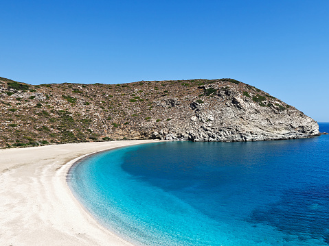Zorgos is definitely the most beautiful beach in Andros island, Greece