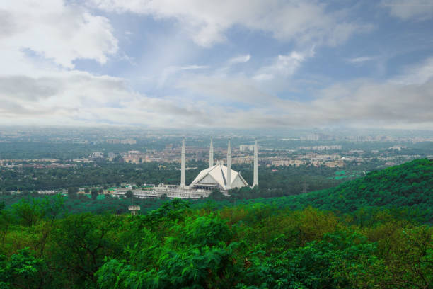 Faisal mosque at margala hills