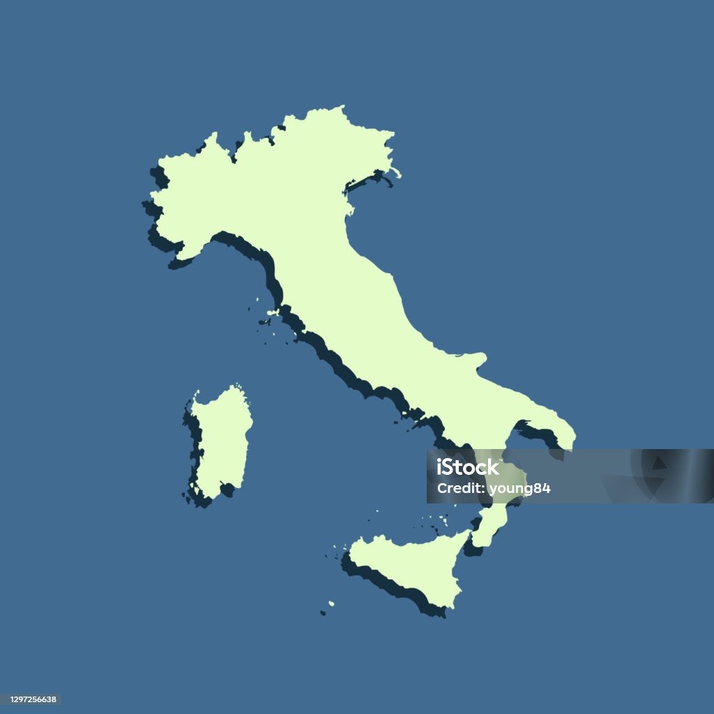 Italian Map Graphics Map Of Italy Stock Illustration - Download Image Now - Cartography ...