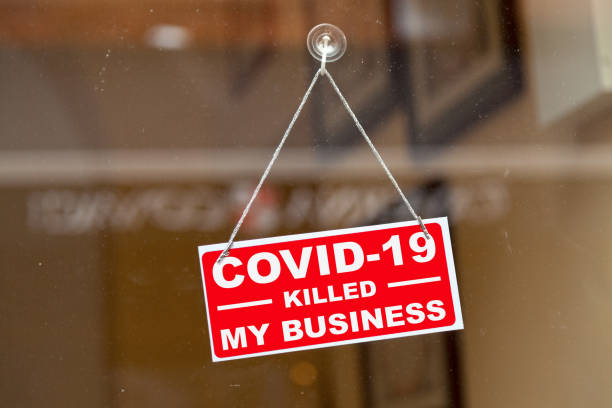 istock COVID-19 killed my business - Closed sign 1297257719