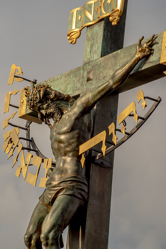Jesus Christ on a cross in a danish church