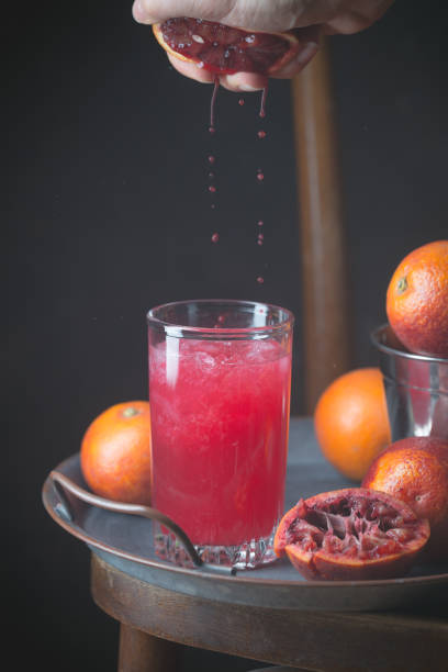 istock Blood orange juice 1297264024
