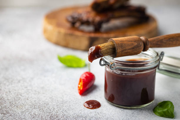 istock Barbecue sauce in a saucer 1297264124