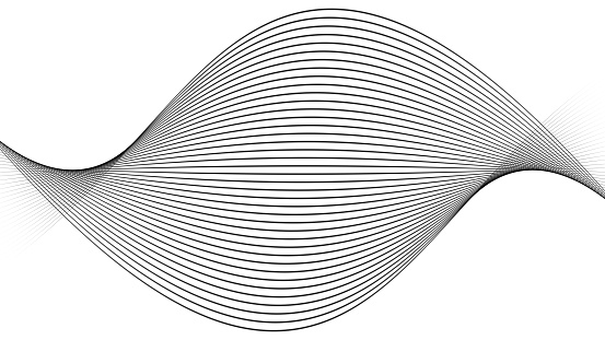 The gray pattern of wave lines
