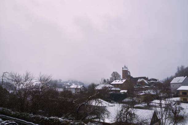 istock bertradaburg on a snowy winter day in the Eifel. 1297265367