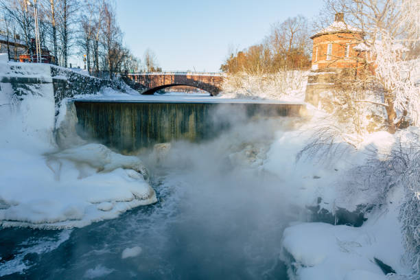 istock River in Lapland, Winter landscape in Finland 1297269642