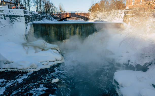 istock River in Lapland, Winter landscape in Finland 1297269676
