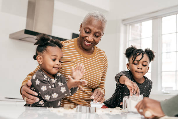 istock Grandkids with grandmother 1297274361
